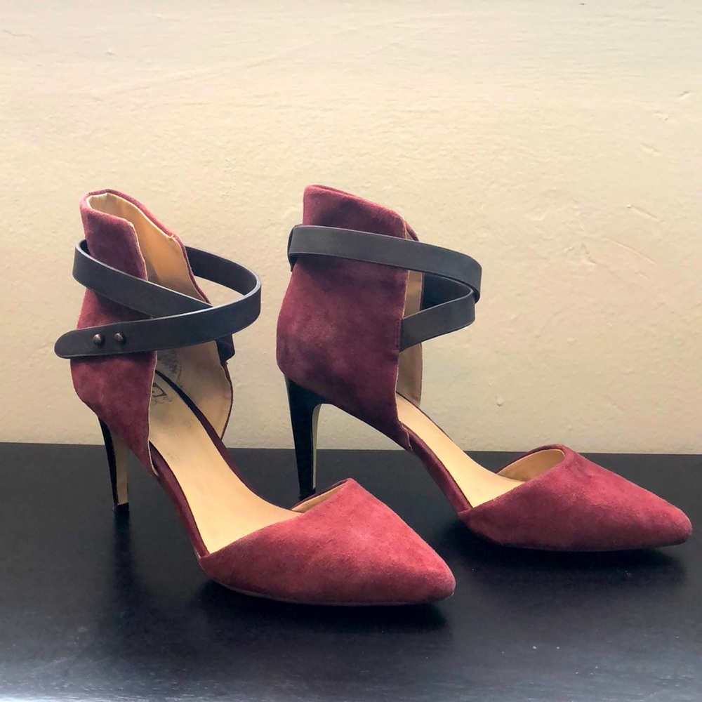 Burgundy/wine color heels